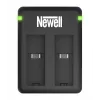 Carregador de baterias de dois canais SDC-USB Newell para baterias Insta360 CINSBAJA para Insta360 Ace / Ace Pro