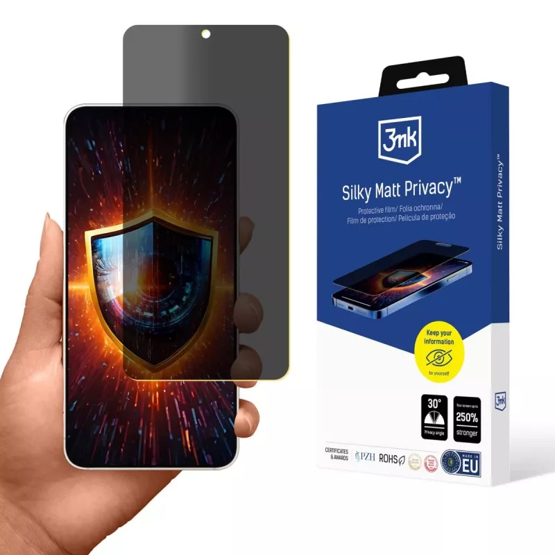 3MK Silky Matt Privacy - Proteção de Ecrã de Privacidade Mate para Samsung Galaxy S25 Edge