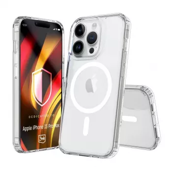 3MK PROTECTION Hardy LiqForce MagCase para Apple iPhone 15 Pro Max - Preto