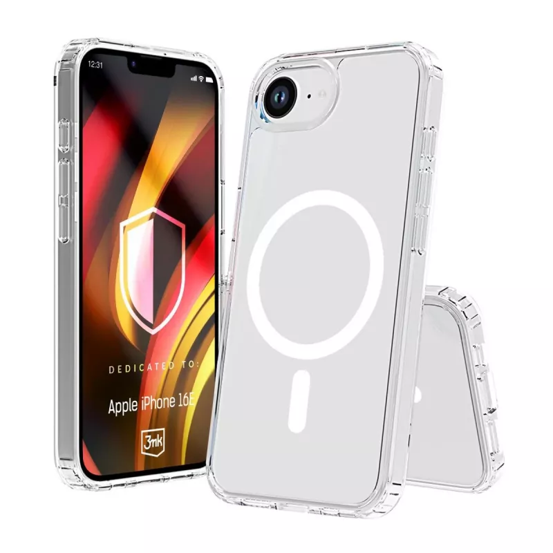 3MK PROTECTION Hardy LiqForce MagCase para Apple iPhone 16E / iPhone 17E - Preto