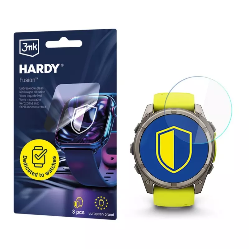 3MK PROTECTION Garmin Fenix 8 Solar/Sapphire 51mm - 3mk Hardy Fusion proteção para relógio
