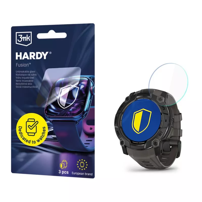 3MK PROTECTION Garmin Instinct 3 50mm (Amoled, Solar) - Proteção de relógio 3mk Hardy Fusion