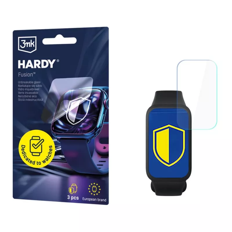 3MK PROTECTION Xiaomi Smart Band 9 Active - Proteção de relógio 3mk Hardy Fusion