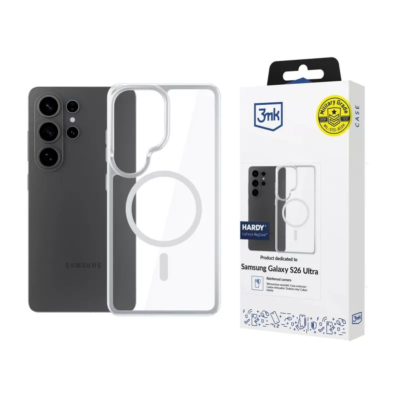 3MK PROTECTION Samsung Galaxy S26 Ultra - Capa 3mk Hardy LiqForce MagCase