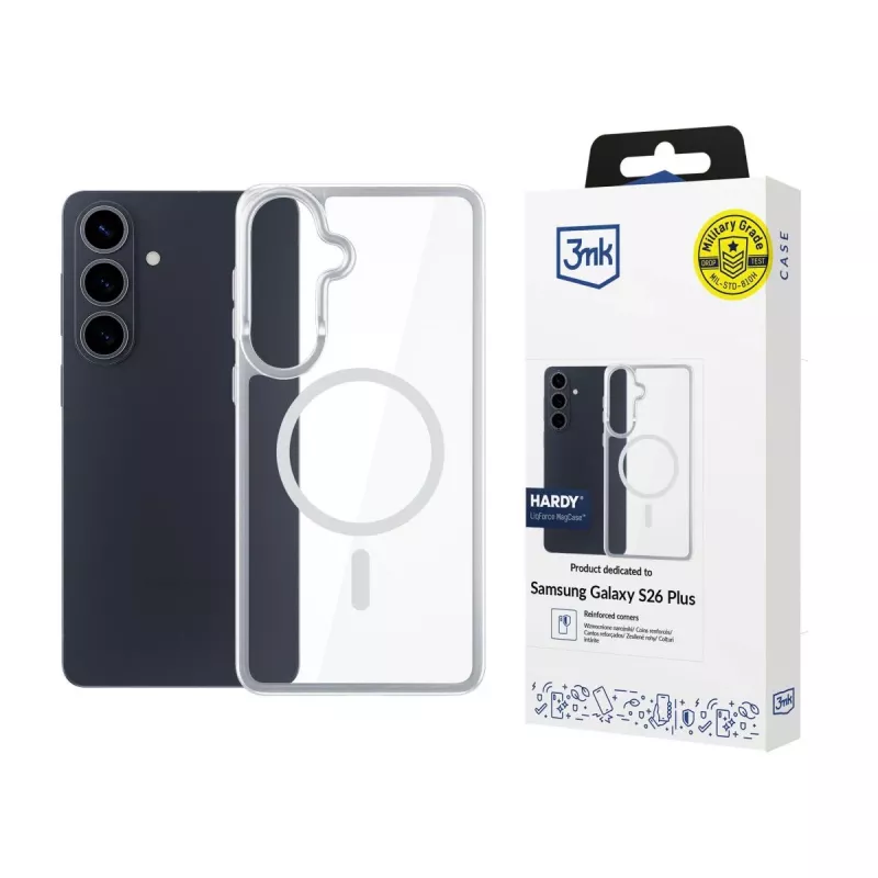 3MK PROTECTION Samsung Galaxy S26+ - Capa 3mk Hardy LiqForce MagCase