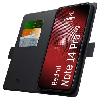 3MK PROTECTION Redmi Note 14 Pro 4G - Capa 3mk Hardy Foldy preta