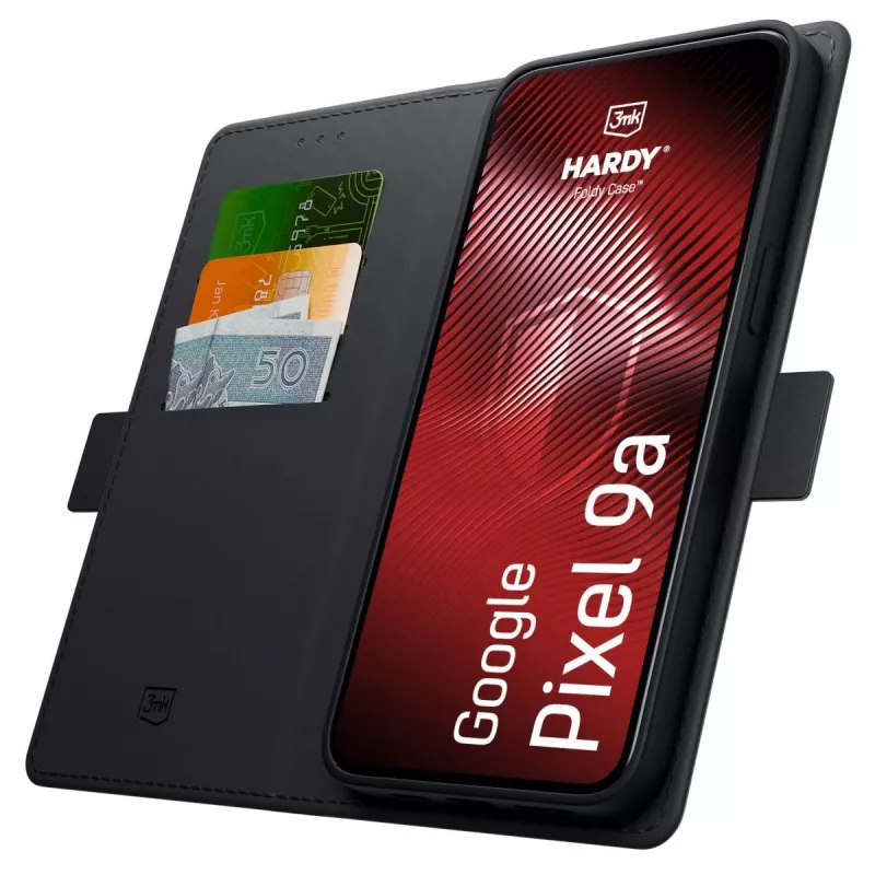 3MK PROTECTION Google Pixel 9A - Capa 3mk Hardy Foldy preta
