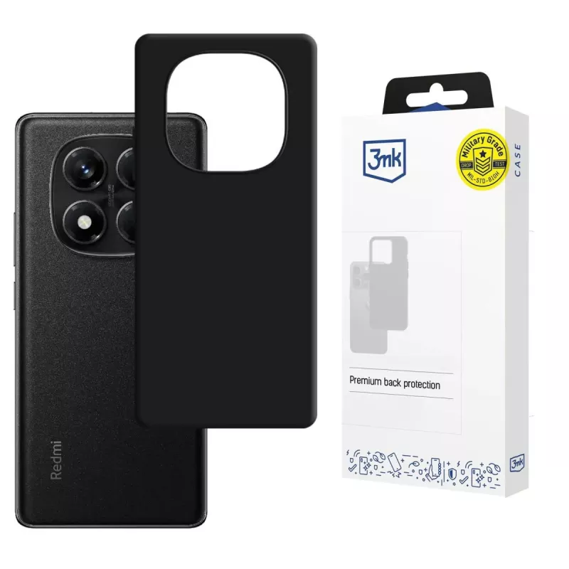 3MK PROTECTION Hardy Mellow Case para Xiaomi Redmi Note 14 Pro 5G - Preto