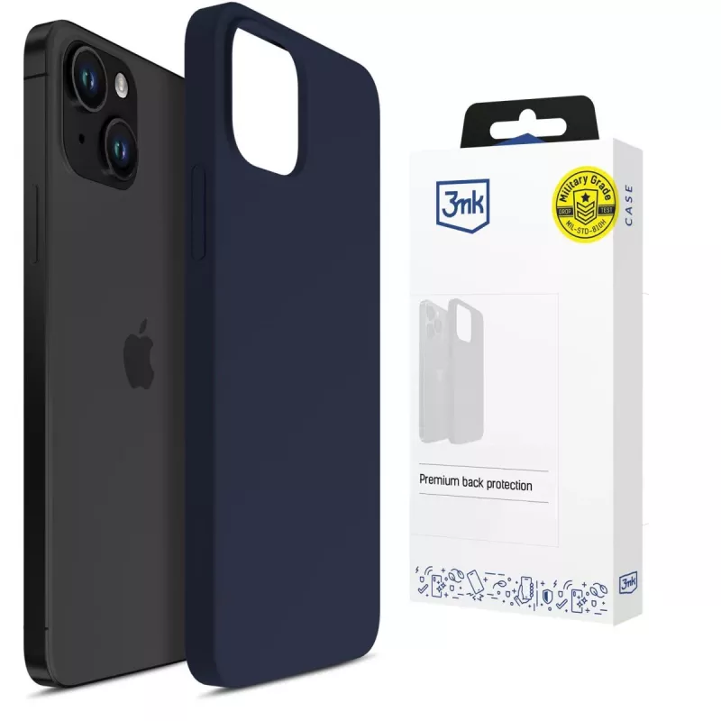 3MK PROTECTION Apple iPhone 15 Plus - Capa 3mk Hardy Mellow azul-escuro