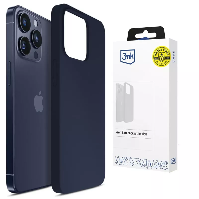 3MK PROTECTION Apple iPhone 16 Pro - Capa 3mk Hardy Mellow azul-escuro