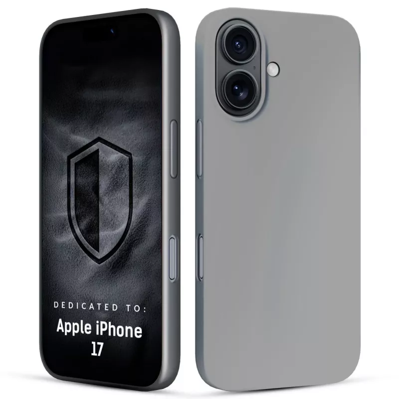 3MK Hardy Mellow capa para Apple iPhone 17, cinzento