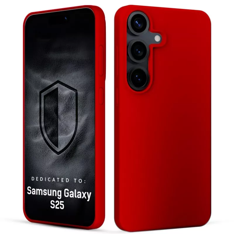3MK PROTECTION Samsung Galaxy S25 - Capa 3mk Hardy Mellow vermelho