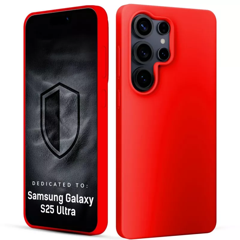 3MK PROTECTION Samsung Galaxy S25 Ultra - Capa 3mk Hardy Mellow vermelho