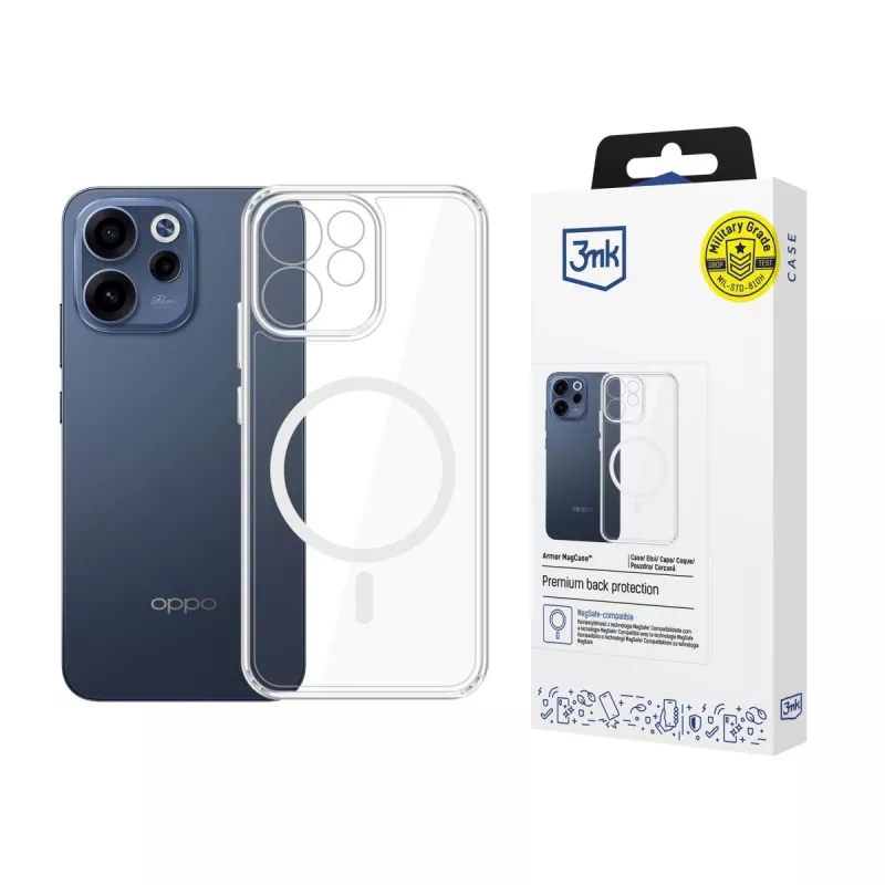 3MK PROTECTION Oppo Reno 15 F 5G / Reno 15 FS 5G (CPH2801) - Capa 3mk Hardy LiqForce MagCase