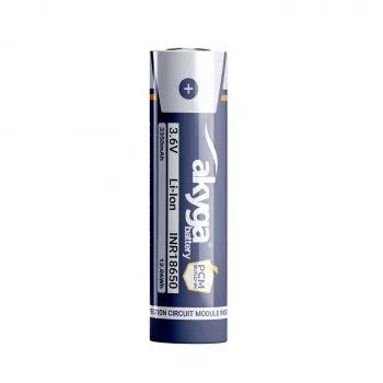Akyga AKY2462 INR18650-33.5M-PCM Bateria Li-Ion 18650 3,6 V 3350 mAh com proteção PCM