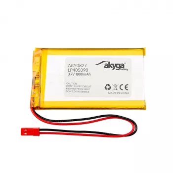 Akyga AKY0827 LP405090 Bateria Li-Po 3,7 V 1800 mAh, PCM, JST 2,54 2 pinos, 150 mm