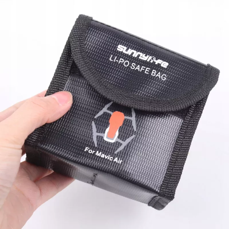 SUNNYLIFE estojo à prova de fogo para 2 baterias DJI Mavic Air