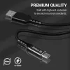 Crong Armor Link Cabo USB-C para USB-C 100W PD 5A 200cm Preto