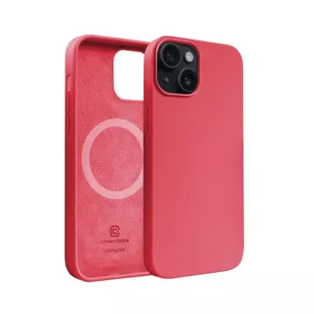 Crong Color Cover capa magnética para iPhone 15 Plus MagSafe (rosa)