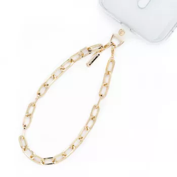 Crong Phone Charm Cordão com Âncora Dourado