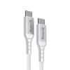 Crong Armor Link Cabo USB-C para USB-C 100W PD 5A 200cm Branco