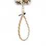 Crong Phone Charm - Cordão de nylon entrançado Beige Twist