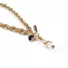 Crong Phone Charm - Cordão de nylon entrançado Beige Twist