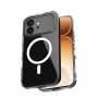 Crong Hybrid Clear Magnetic Capa para Honor 600 5G, compatível com MagSafe, Transparente