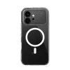 Crong Hybrid Clear Magnetic Capa para Honor 600 5G, compatível com MagSafe, Transparente