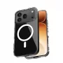 Crong Hybrid Clear Magnetic Capa para Honor 600 Pro 5G, compatível com MagSafe, Transparente