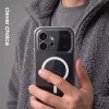 Crong Hybrid Clear Magnetic Capa para Honor 600 Pro 5G, compatível com MagSafe, Transparente