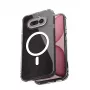 Crong Hybrid Clear Magnetic Capa para Nothing Phone 4a, compatível com MagSafe, Transparente