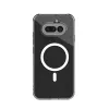 Crong Hybrid Clear Magnetic Capa para Nothing Phone 4a, compatível com MagSafe, Transparente