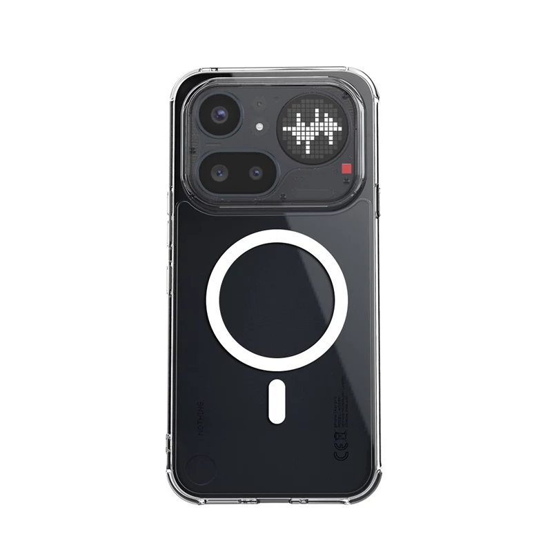 Crong Hybrid Clear Magnetic Capa MagSafe para Nothing Phone 4a Pro (Transparente)