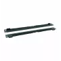 RACKTEL RL-ZASZF Escova de passagem de cabos 1U para rack de 19 polegadas, Preto (RAL 9005)