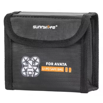 SUNNYLIFE Bolsa de proteção para 2x baterias DJI Avata - estojo rígido EVA, Preto