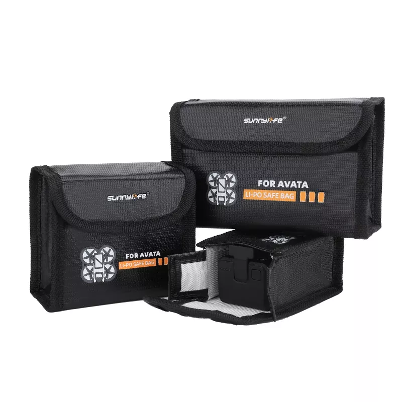 SUNNYLIFE Bolsa de proteção para 2x baterias DJI Avata - estojo rígido EVA, Preto