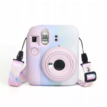 LOVEINSTANT Capa de silicone para Fujifilm Instax Mini 12 - cores pastel
