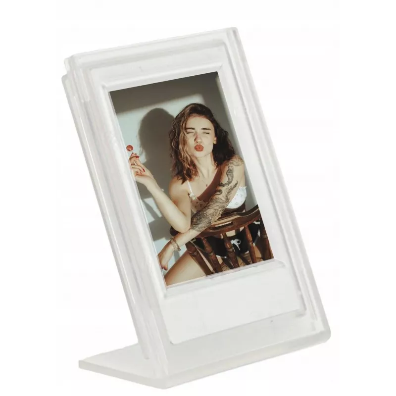 LOVEINSTANT 2x Moldura transparente + caixa de armazenamento para Fujifilm Instax Mini 12, 11, 9, 8, 7s, 70, 90, 50, 40, Evo, Liplay, Link 2, Link SE