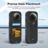 PULUZ PU757B Tampa de lente e capa protetora de silicone para Insta360 X5