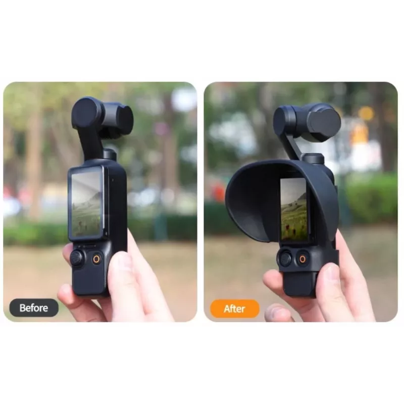 SUNNYLIFE Para-sol e proteção para ecrã LCD do DJI Osmo Pocket 3 - preto