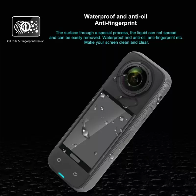PULUZ Protetor de ecrã em vidro temperado 9H para Insta360 X4 / X5