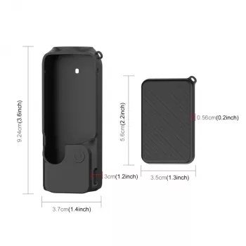 PULUZ Capa de proteção em silicone para DJI Osmo Pocket 3 - preto
