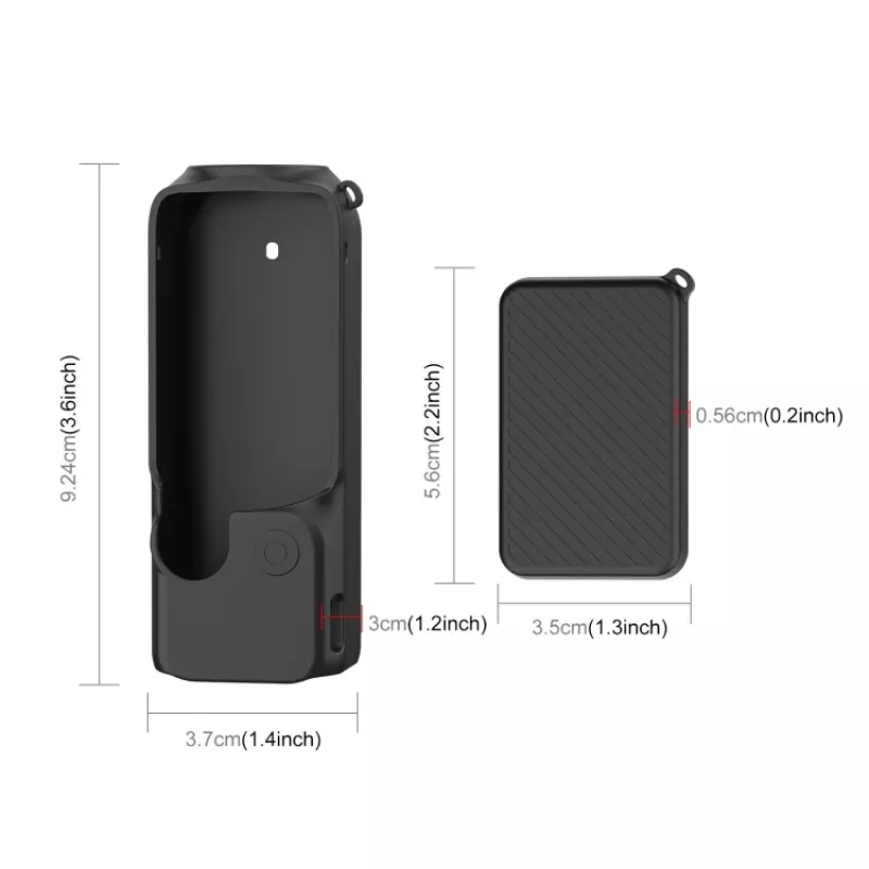 PULUZ Capa de proteção em silicone para DJI Osmo Pocket 3 - preto