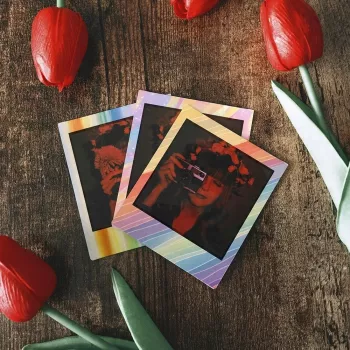 LOVEINSTANT Conjunto com 12 molduras autocolantes para Fuji Instax Square Link SQ1 SQ6 SQ20 SQ40 SQ10