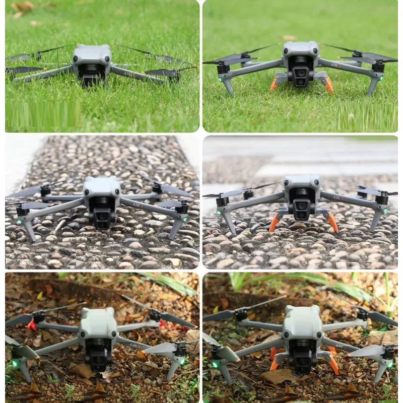 SUNNYLIFE Pernas de extensão do trem de aterragem para drone DJI Air 3 / Air 3S - cinzento