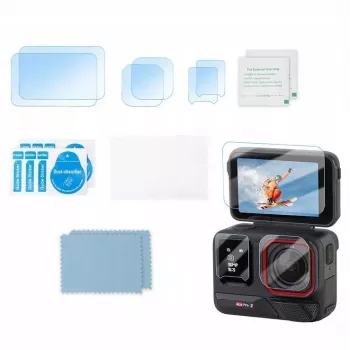 SUNNYLIFE Kit de proteção 6x protetor de lente + 2x protetor de ecrã para câmara Insta360 Ace Pro 2 BHM917