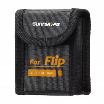 SUNNYLIFE Bolsa de segurança ignífuga para bateria LiPo para drone DJI Flip - capacidade para 1 bateria
