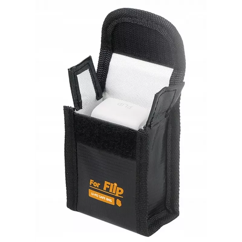 SUNNYLIFE Bolsa de segurança ignífuga para bateria LiPo para drone DJI Flip - capacidade para 1 bateria