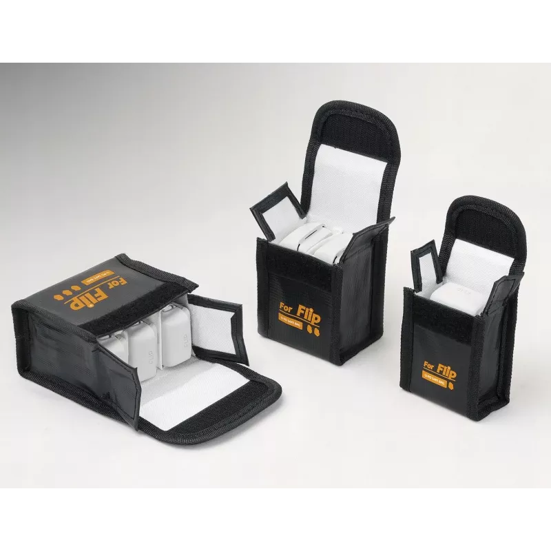 SUNNYLIFE Bolsa de segurança ignífuga para bateria LiPo para drone DJI Flip - capacidade para 1 bateria